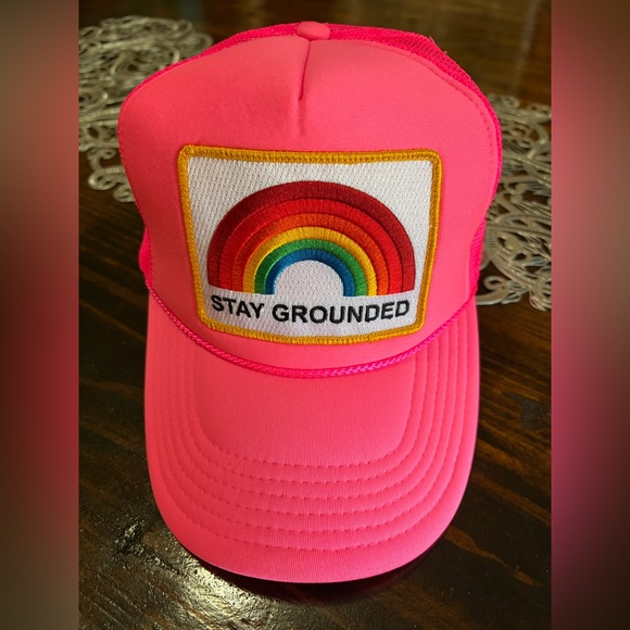 Aviator Nation Stay Grounded Hot Pink Trucker Hat